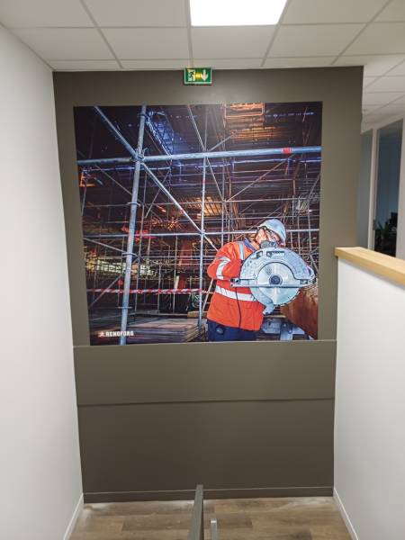 Conception de signalétique intérieure design près de Paris