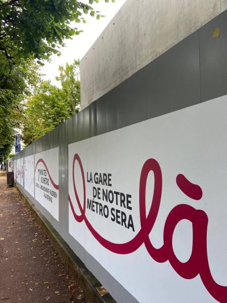 Communication grand format pour ligne de métro à Paris